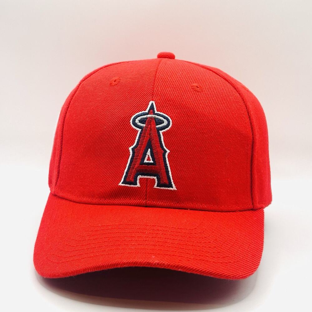 Anaheim Angels Hat Strap Back Adult One Size Red MLB Baseball Cap Stadium Tour